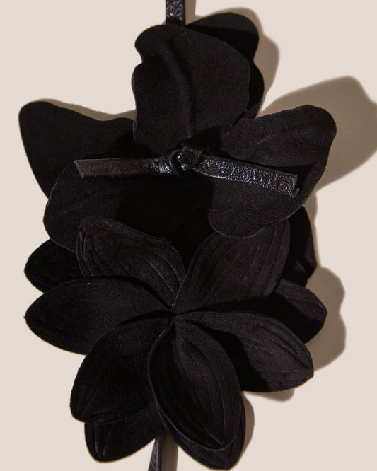 COROLA - Flower Charm with Leather Strap