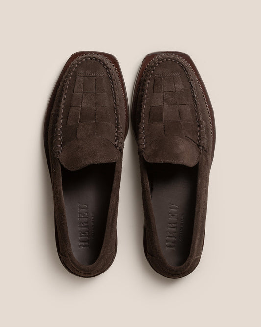 NOMBELA SUEDE - Interwoven Detail Slip-On Loafer