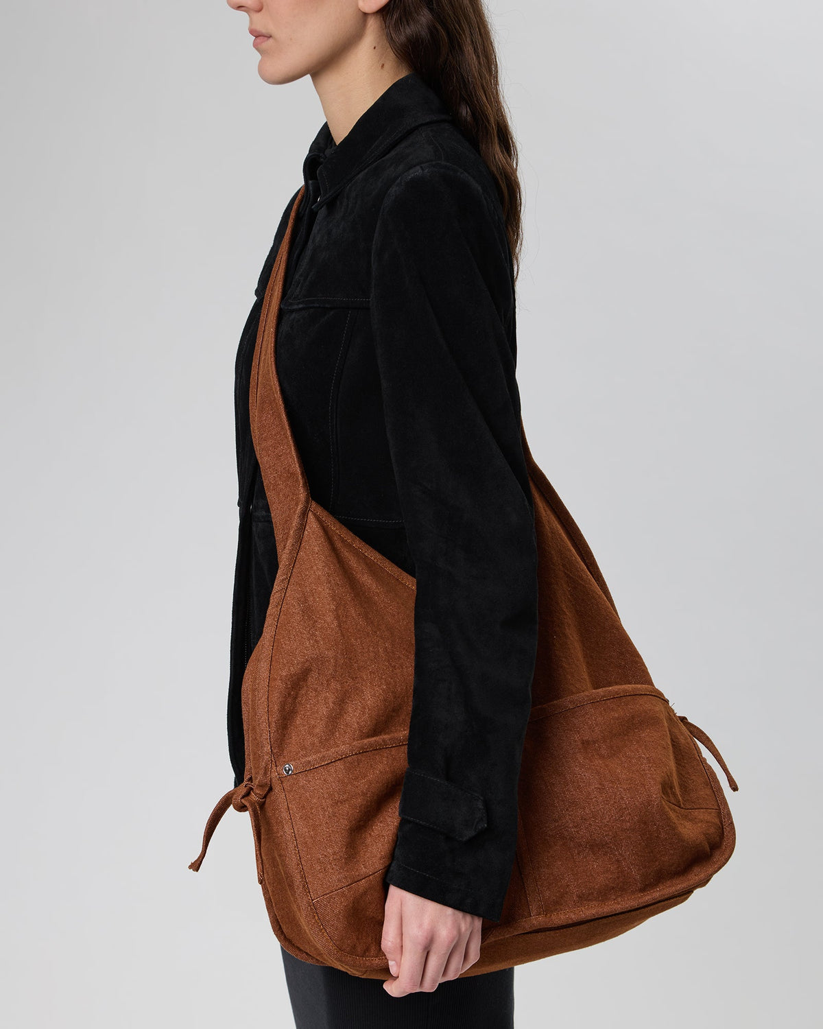 LLIGAM - Hobo-Shaped Cotton Crossbody Bag