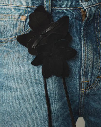 COROLA - Flower Charm with Leather Strap