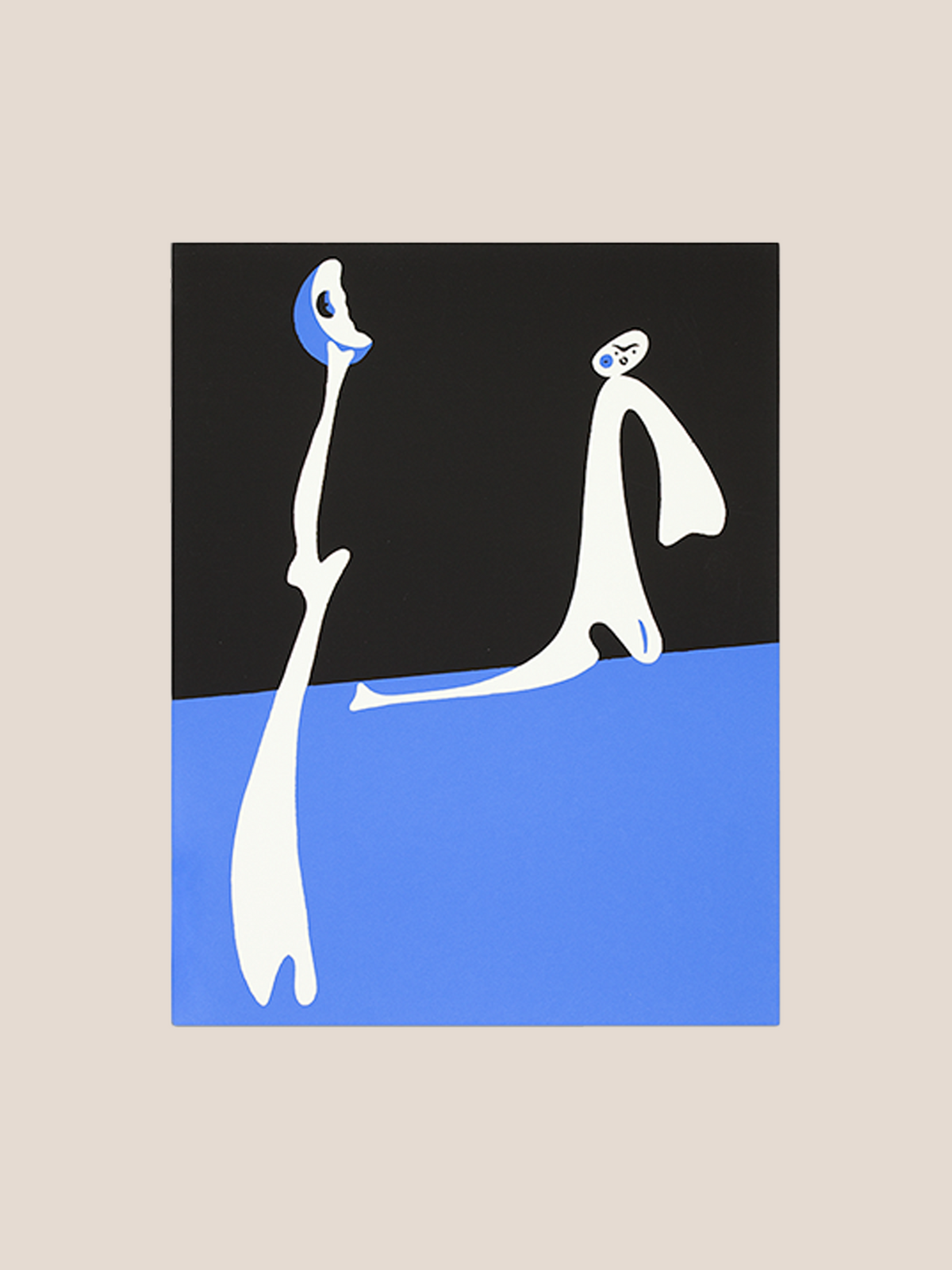 "Blue Pochoir" - Miró Artwork
