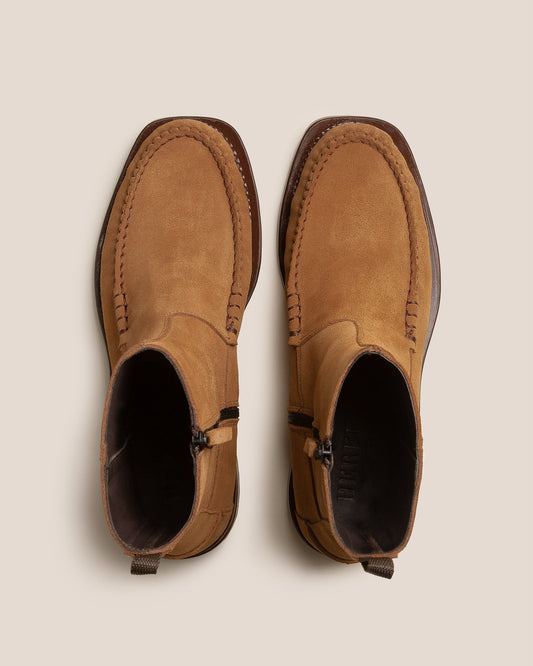 ANDREU SUEDE - Men's Low-calf Zipped Boot