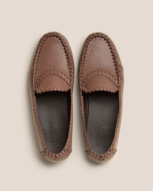 SASTRE SUPPLE SHINY - Braided Seam Slip-On Loafer