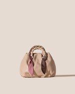 BOMBON FOULARD - Plaited-handle Leather Handbag