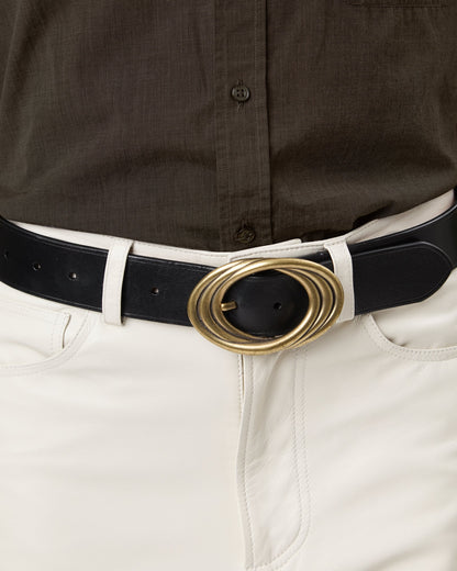 ESPIRAL - Interlaced Oval Buckle Belt