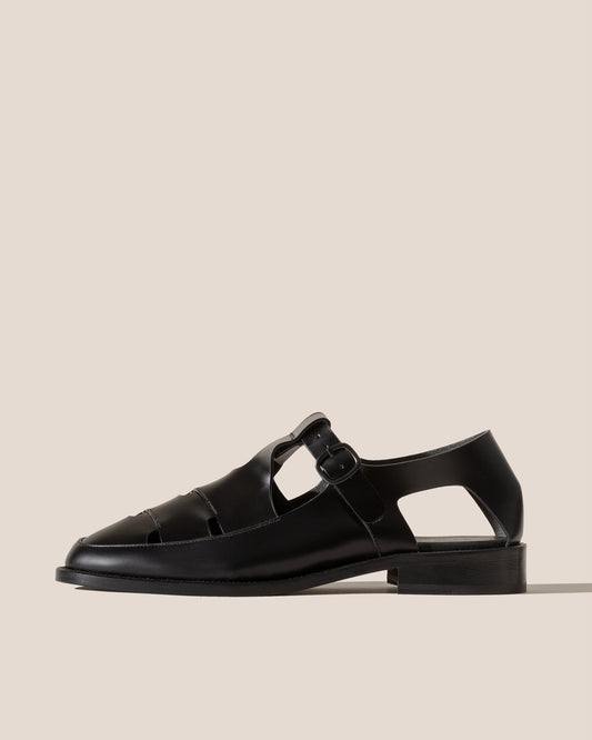 BESSO LEATHER - Men's Interwoven T-bar Sandal
