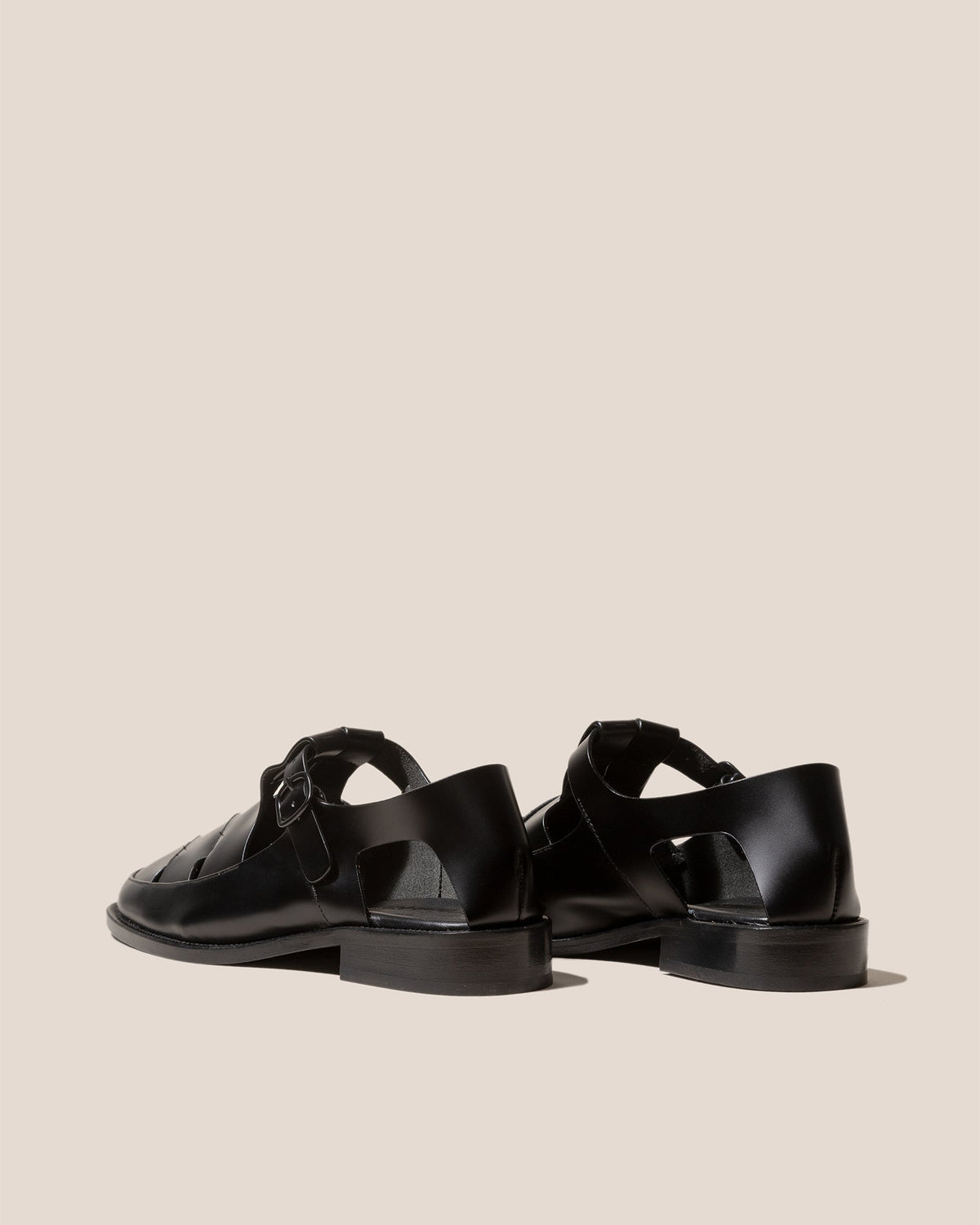 BESSO LEATHER - Men's Interwoven T-bar Sandal