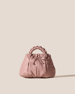 BOMBON BOW - Plaited-handle Leather Handbag
