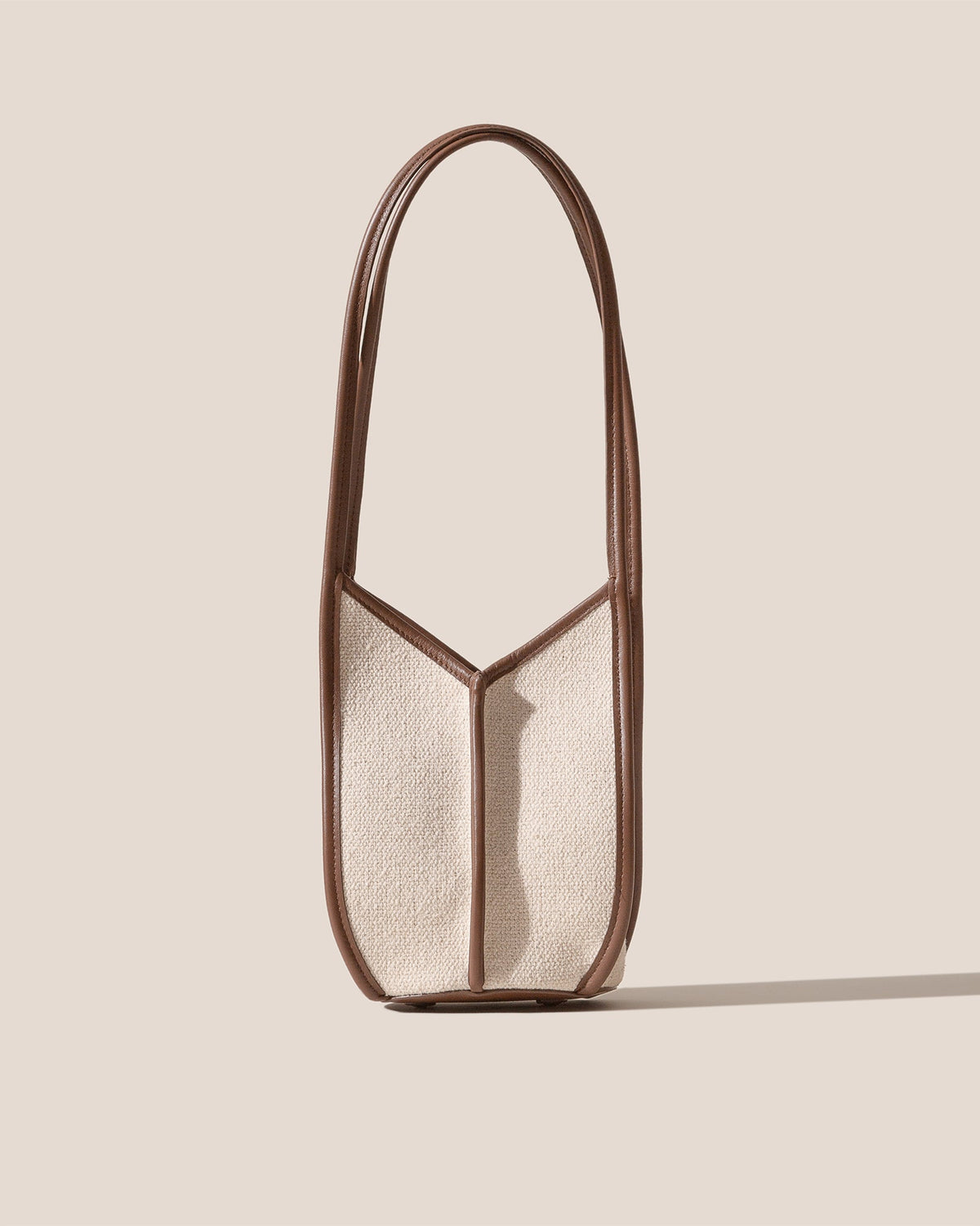 CALELLA BUCKET CANVAS - Leather-trimmed Shoulder Bag