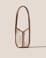 CALELLA BUCKET CANVAS - Leather-trimmed Shoulder Bag