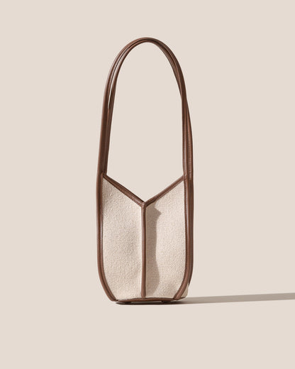 CALELLA BUCKET CANVAS - Leather-trimmed Shoulder Bag