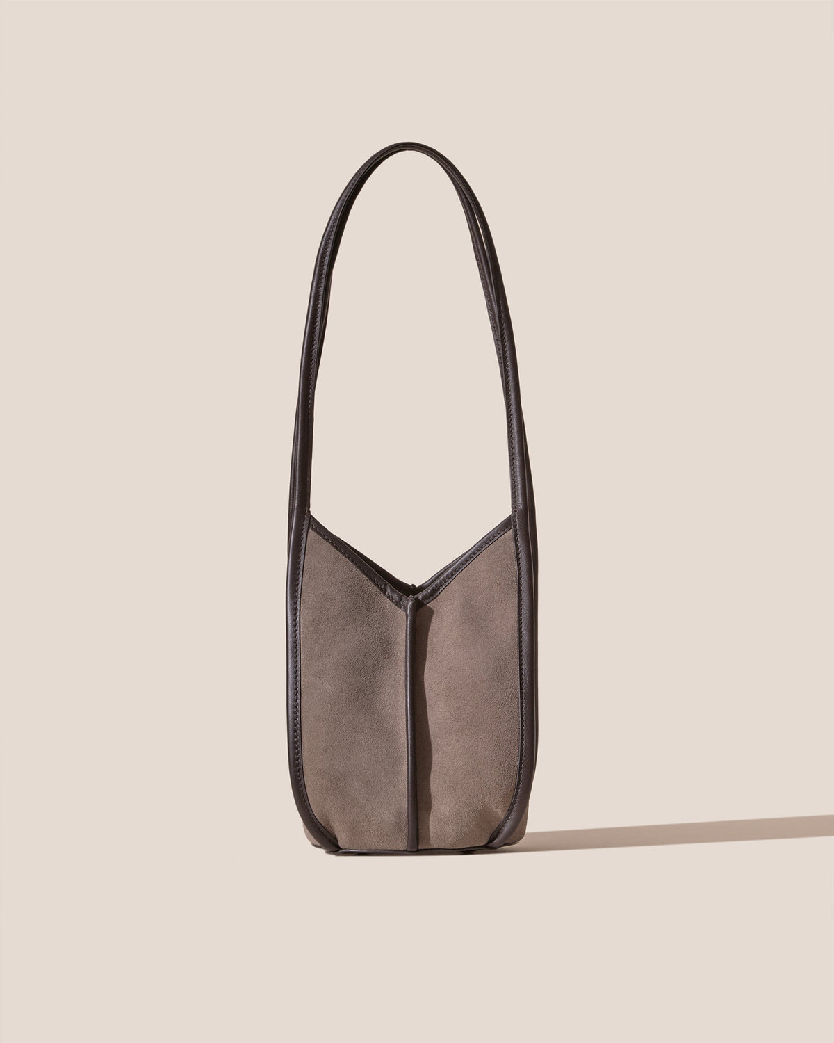 CALELLA BUCKET SUEDE - Leather-trimmed Shoulder Bag