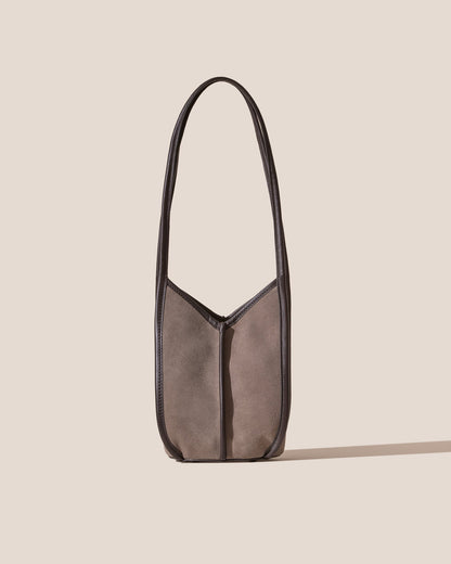 CALELLA BUCKET SUEDE - Leather-trimmed Shoulder Bag