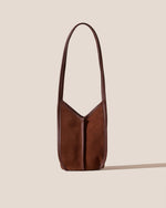 CALELLA BUCKET SUEDE - Leather-trimmed Shoulder Bag