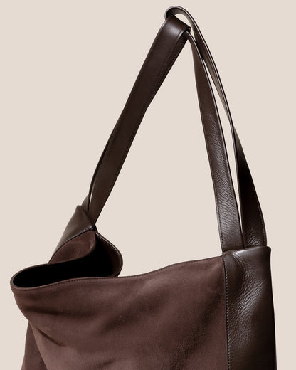 CADOR SUEDE - Slouchy Shoulder Bag