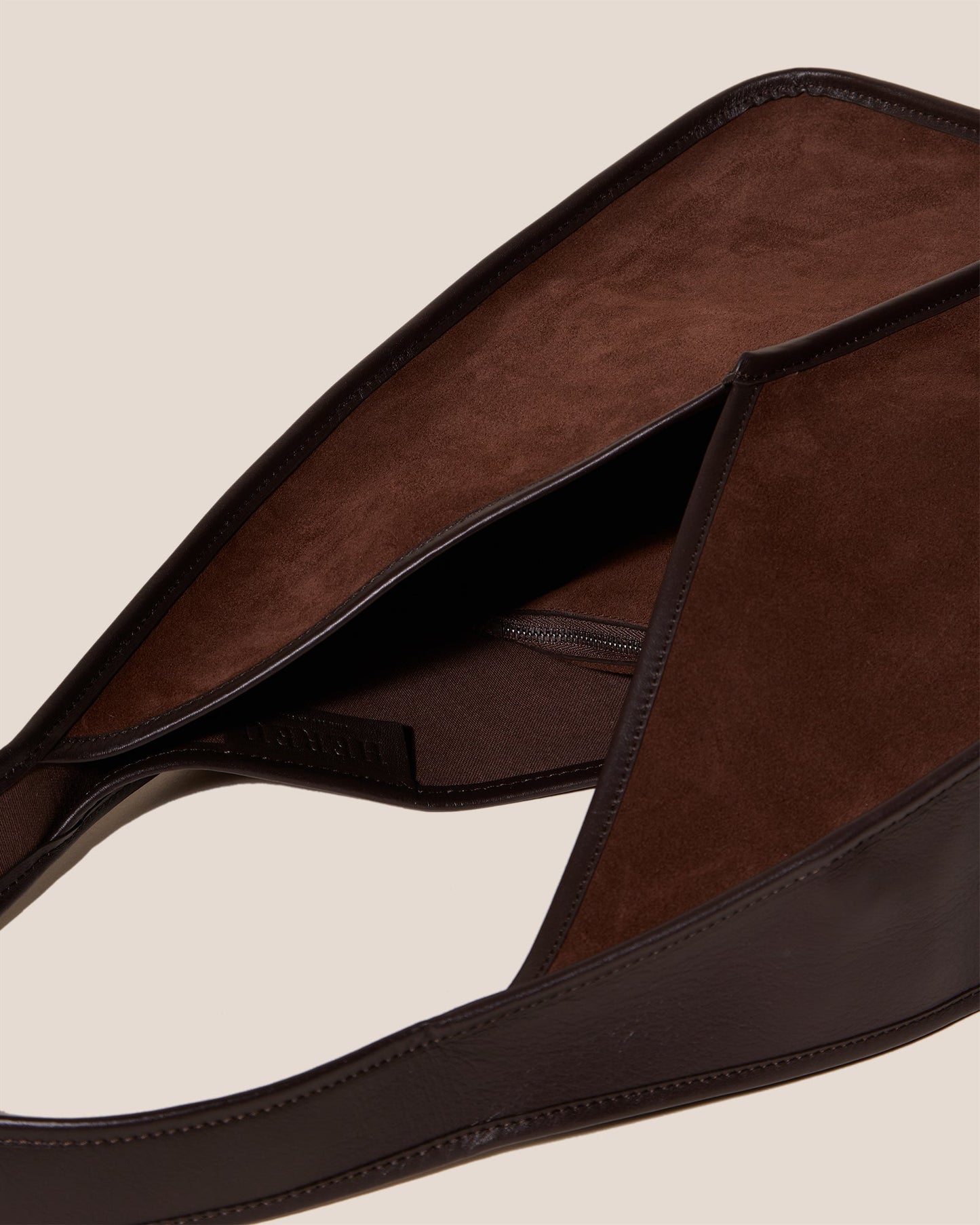 CALELLA HOBO SUEDE - Leather-trimmed Shoulder Bag