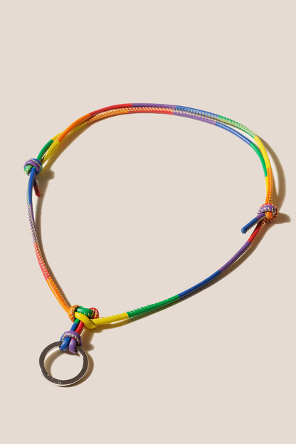 PRIDE KEYCHAIN - Multicoloured Patchwork Keychain