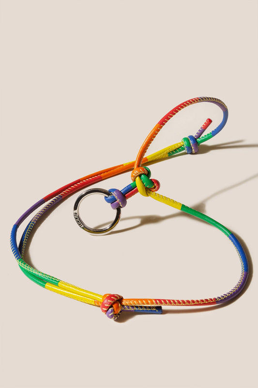 PRIDE KEYCHAIN - Multicoloured Patchwork Keychain