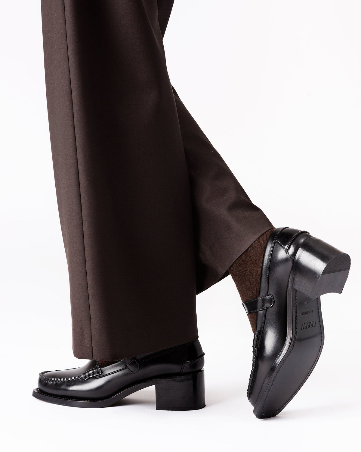 ALBER HEELED - T-Bar Loafer