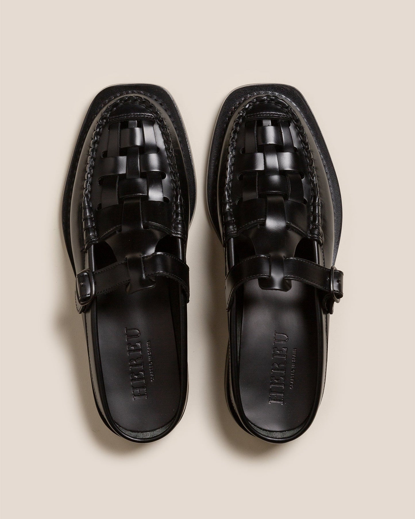 BONELL - Woven T-bar Mule Loafer