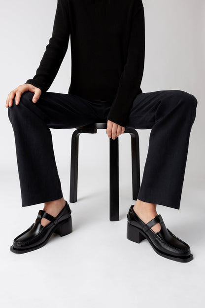 ALBER HEELED - T-Bar Loafer