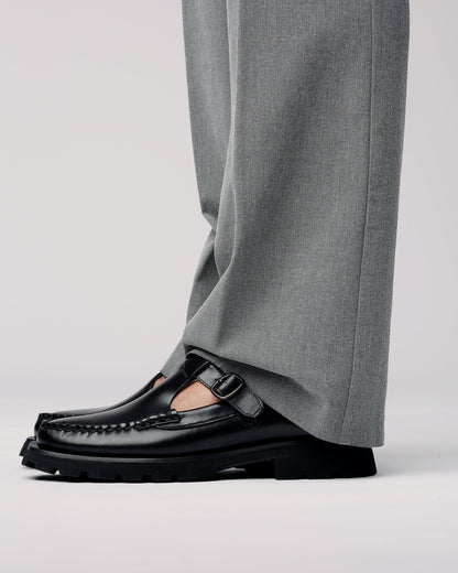 ALBER SPORT - Tread Sole T-Bar Loafer