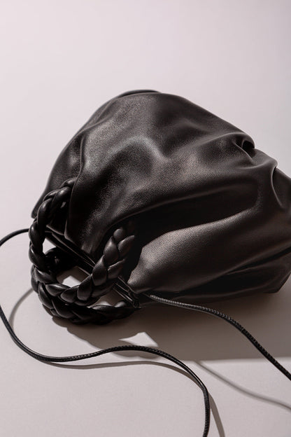 BOMBON - Plaited-handle Leather Handbag
