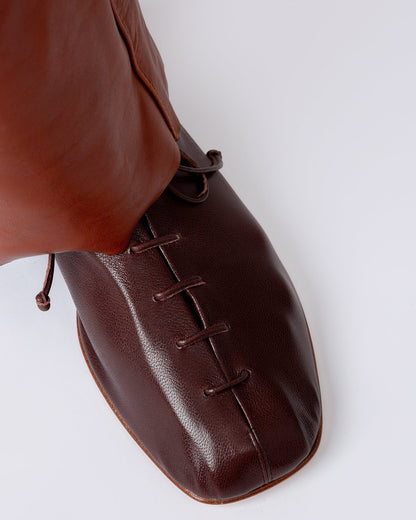 PLEGADA SHINY - FOR ALL - Deconstructed Lace-up Shoe