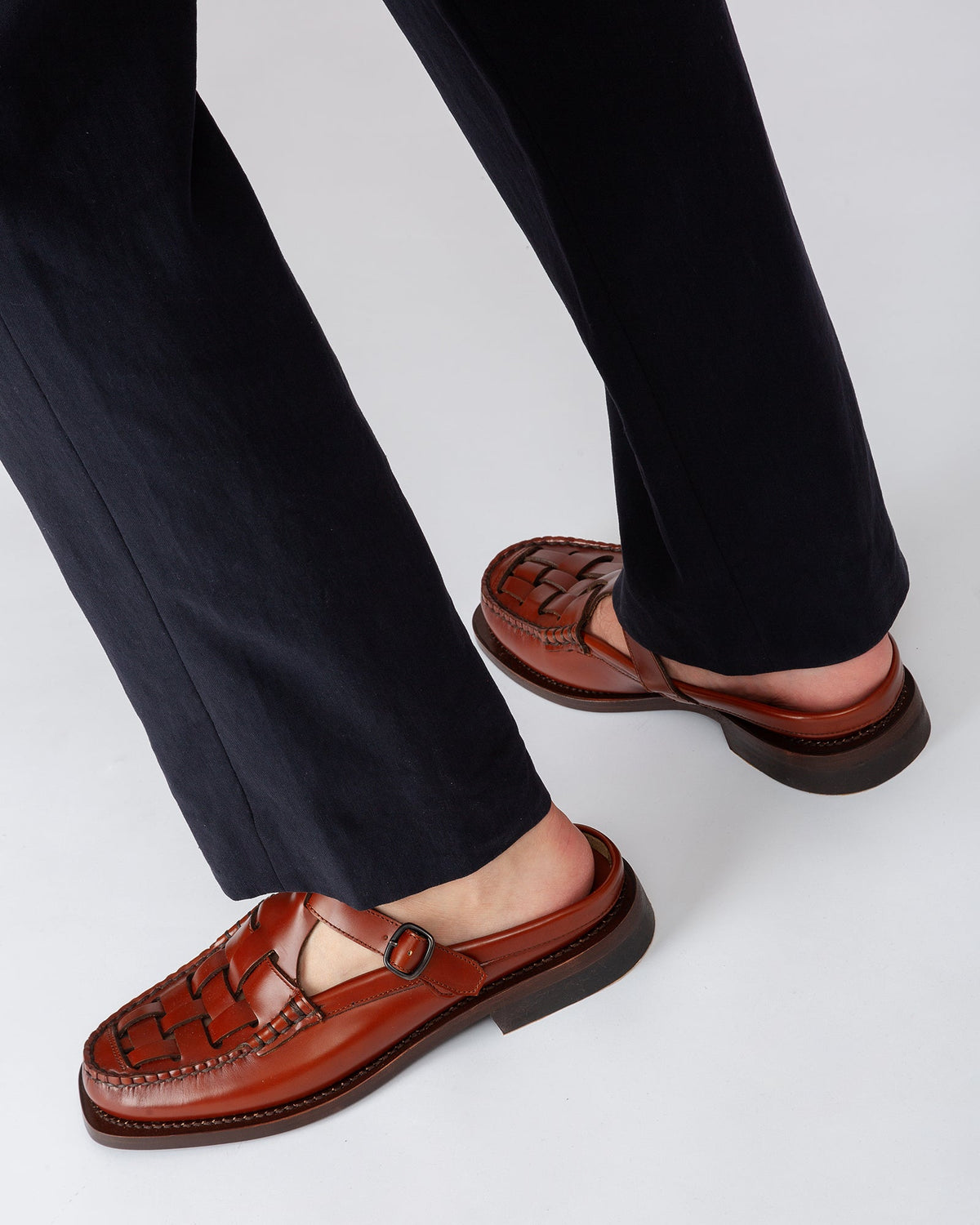 BONELL - Men's Woven T-bar Mule Loafer