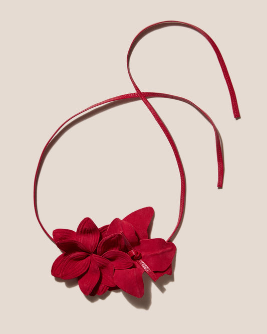 COROLA - Flower Charm with Leather Strap