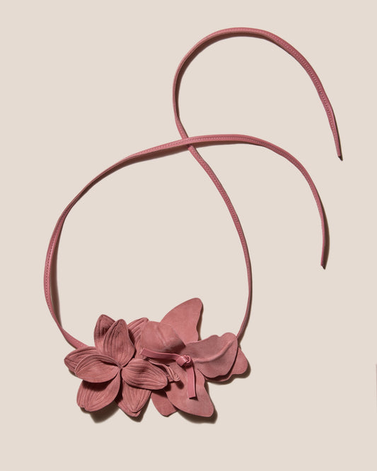 COROLA - Flower Charm with Leather Strap