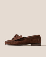 CORBATI SUEDE - Bow-Detail Slip-On Loafer