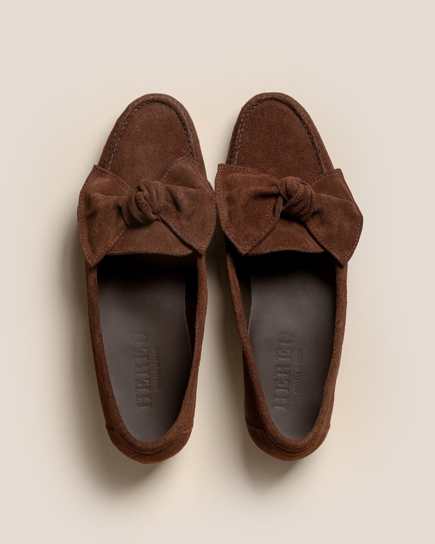 CORBATI SUEDE - Bow-Detail Slip-On Loafer