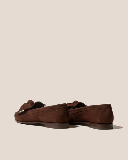 CORBATI SUEDE - Bow-Detail Slip-On Loafer