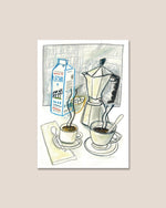 "Café para dos" - Javier Mariscal Print
