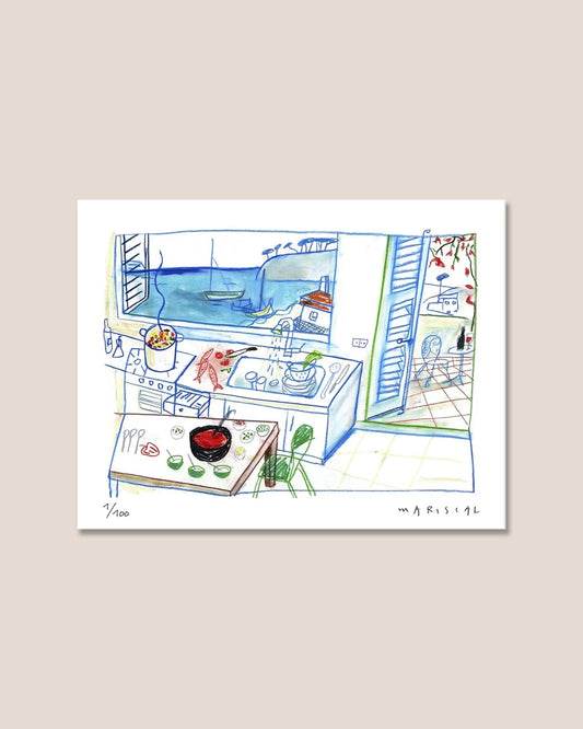 "Cocina Mediterránea" - Javier Mariscal Print