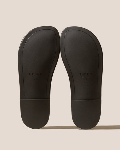 LINA WOVEN - Strappy Toe-Post Sandal