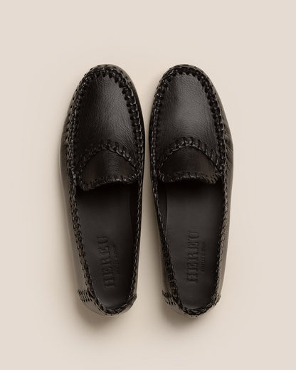 SASTRE SUPPLE SHINY - Men's Braided Seams Slip-On Loafer
