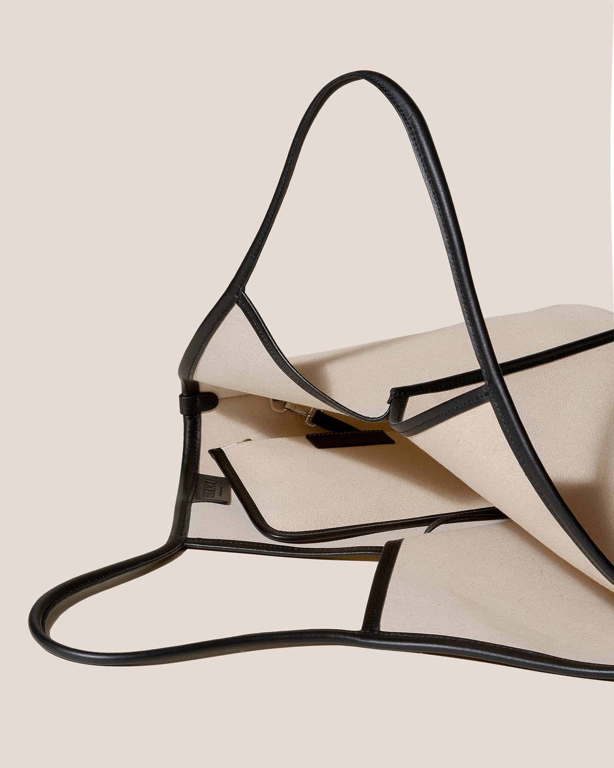 CALELLA - Leather-trimmed Organic Cotton Tote Bag