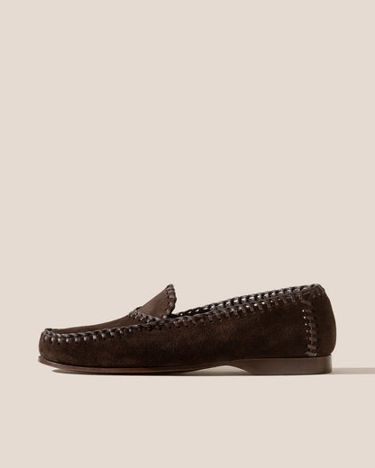 SASTRE SUEDE - Men's Braided Seams Slip-on Loafer