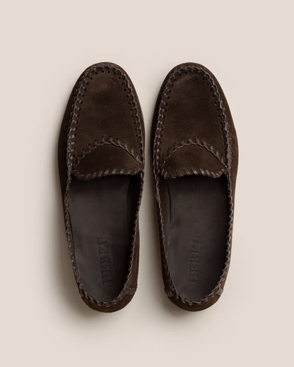 SASTRE SUEDE - Men's Braided Seams Slip-on Loafer