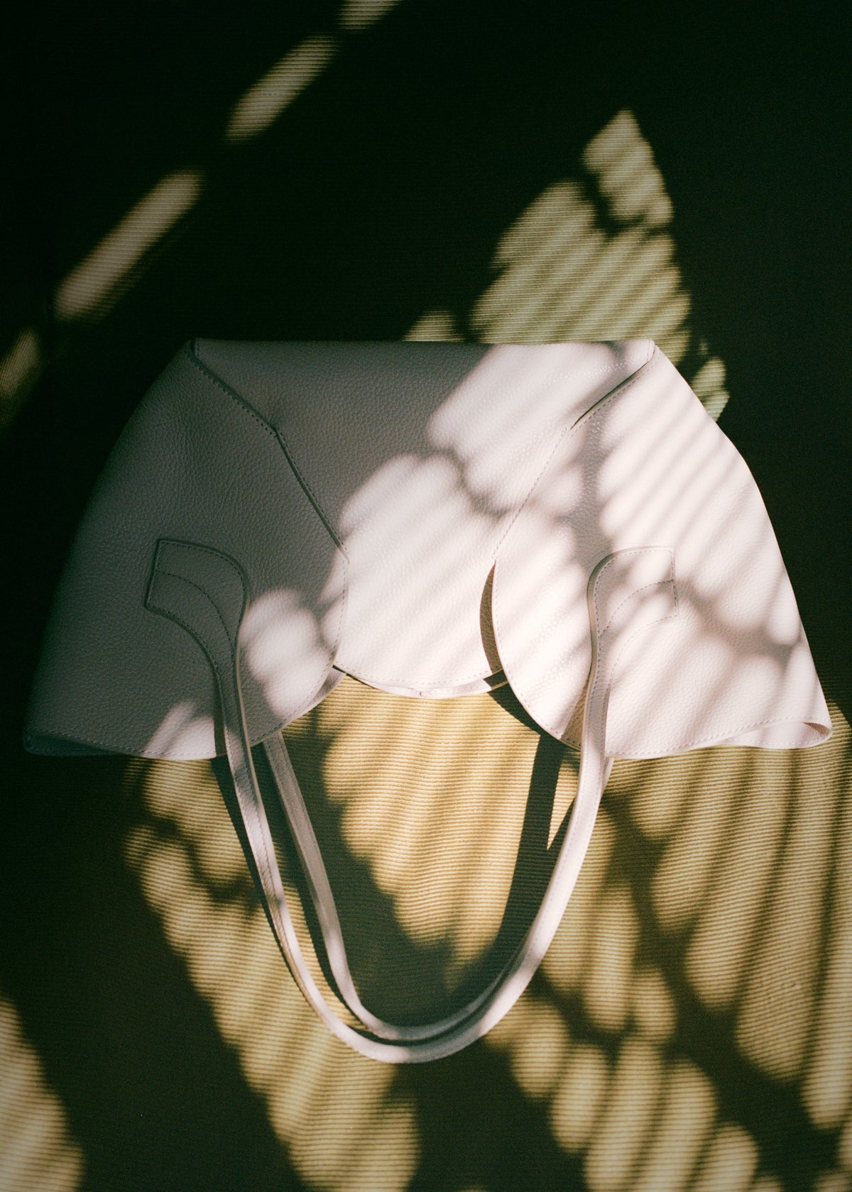 SEPAL S GRAINY - Tulip Shape Zipped Tote Bag