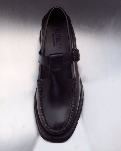 ALBER SPORT - Tread Sole T-Bar Loafer