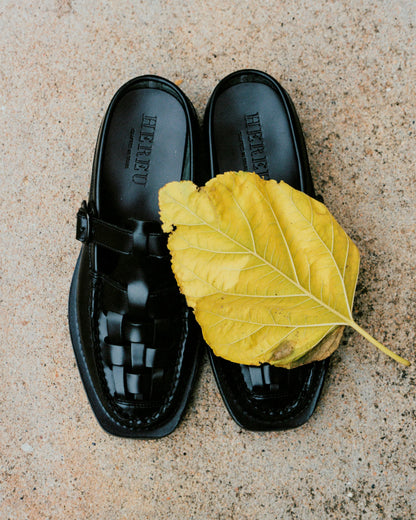 BONELL - FOR ALL - Woven T-bar Mule Loafer