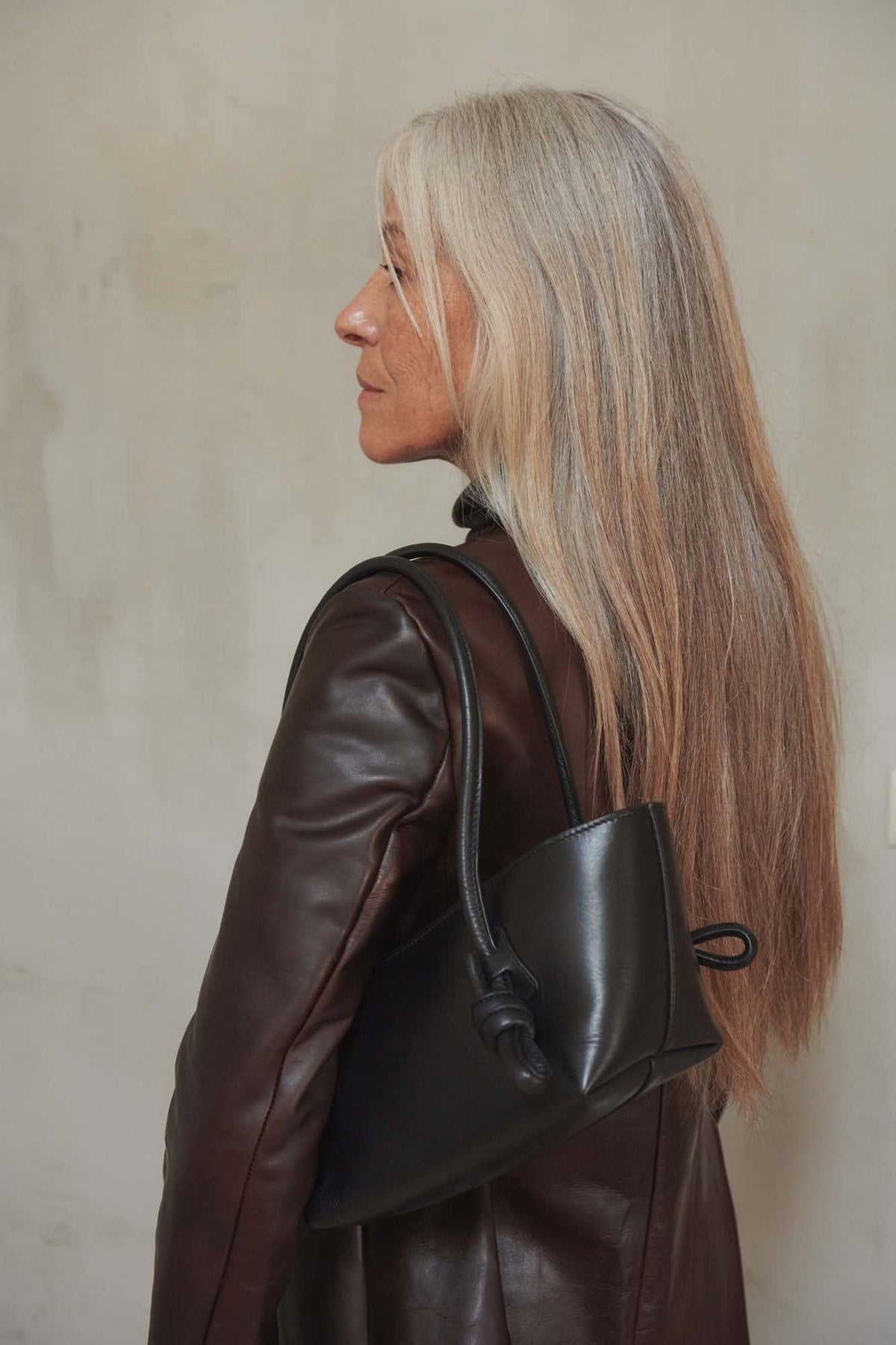 FLECA - Knotted-handle Shoulder Bag