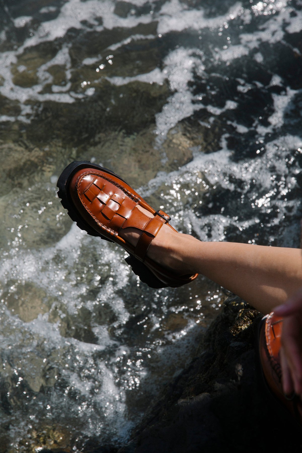 SOLLER SPORT - Tread Sole T-Bar Loafer