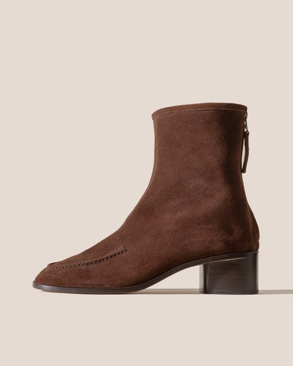 JULIOL BOOT CALF SUEDE HEELED - Soft Low-Calf Boot
