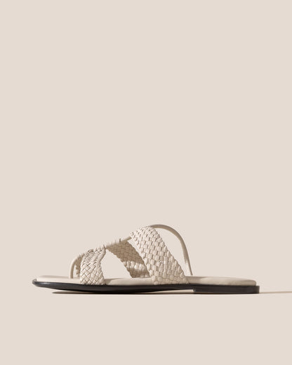 LINA WOVEN - Strappy Toe-Post Sandal