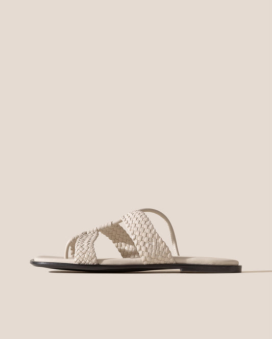 LINA WOVEN - Strappy Toe-Post Sandal
