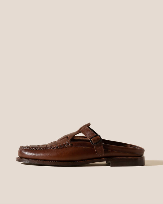 FERRIOL MULE - Men's Woven T-bar Mule Loafer